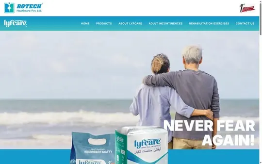 Homepage of Lyfcare