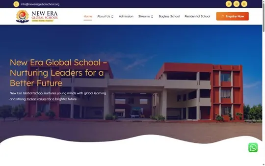Homepage of New Era Global School