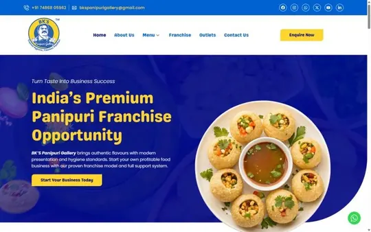 Homepage of BK's Panipuri Gallery