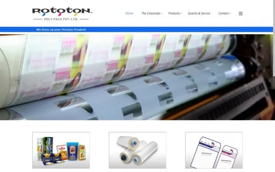 Homepage of Rototon Poly Pack