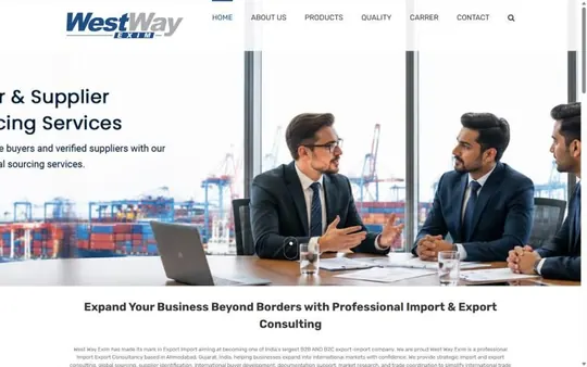 Homepage of West Way Exim